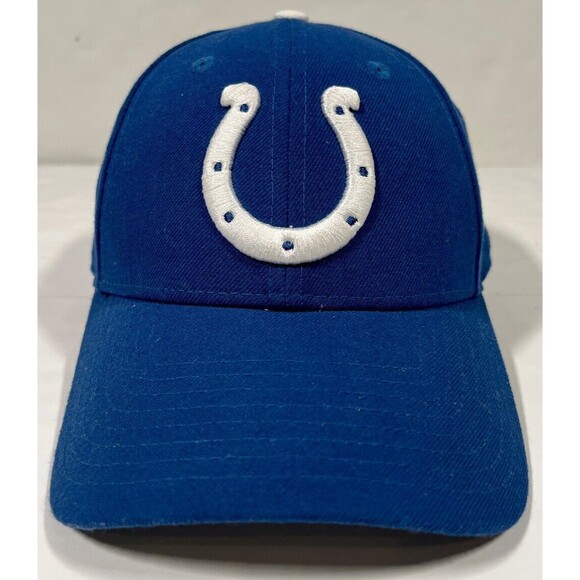 Indianapolis Colts NFL New Era 9Forty Strapback Hat  Cap Blue OS Adjustable EUC‎ - Picture 1 of 6